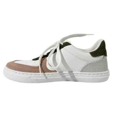 CIENTA - Baskets basses 88040 Blanc/kaki