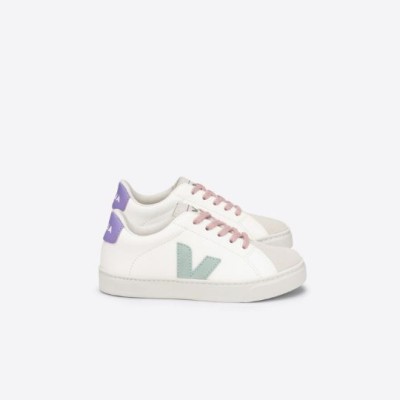 Veja - Esplar Small Laces White Matcha Lavande Veja - Esplar Small Laces White Matcha Lavande