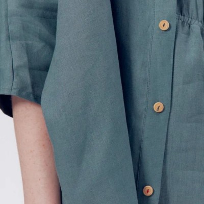 LA GENTLE FACTORY - Chemise Lily Kaki en Lin