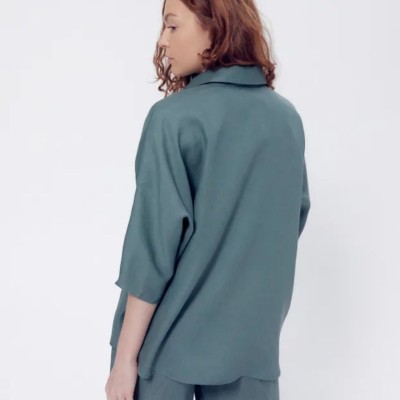 LA GENTLE FACTORY - Chemise Lily Kaki en Lin