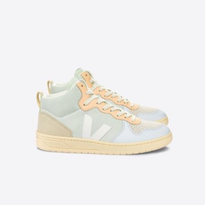 Veja - V15 Suede Jade White Multico Veja - V15 Suede Jade White Multico