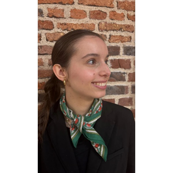 SO FAMILY Foulard Thane Vert Small.