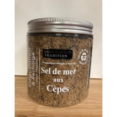 Recharge de Sel aux cèpes séchés Savor et Sens 630g Recharge de Sel aux cèpes séchés Savor et Sens 630g