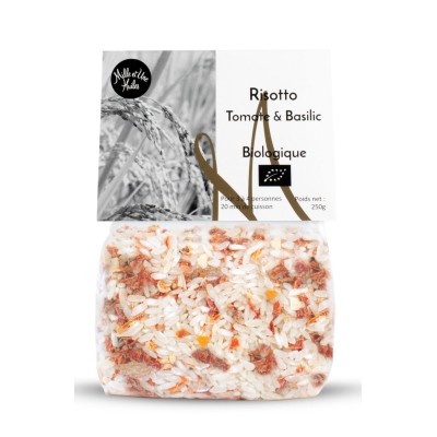 Risotto à la Tomate & Basilic - BIO - Poids net 250g - 1001 Huiles