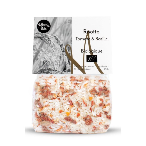 Risotto à la Tomate & Basilic - BIO - Poids net 250g - 1001 Huiles