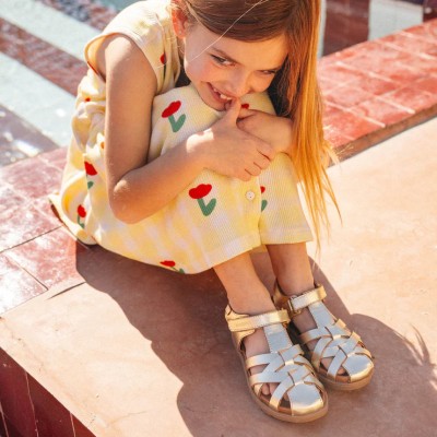 SHOOPOM - Sandales Kerala Easy Strap - Gold