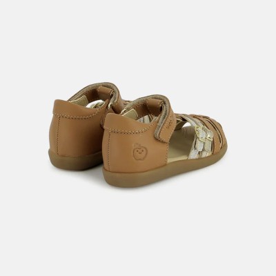 SHOOPOM - Sandales Pika Spart - Camel Platine