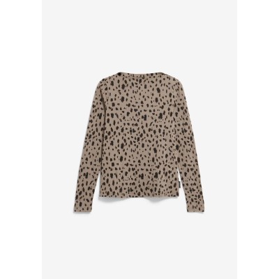 ARMEDANGELS - T Shirt longues manches Léopard - Walnut Cream