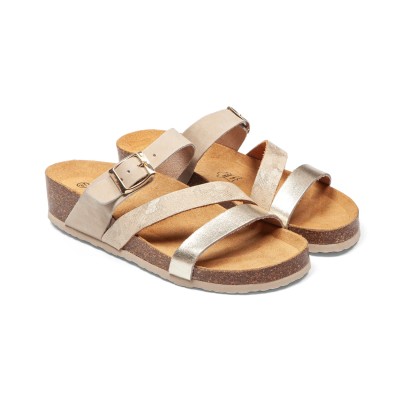 ARIMA - Mules Percale - Champagne