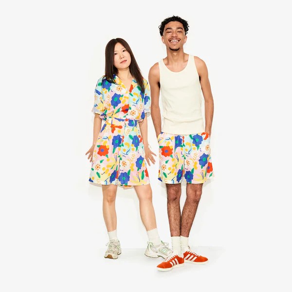 WORLD OF POP - Short en lin - Flower Power