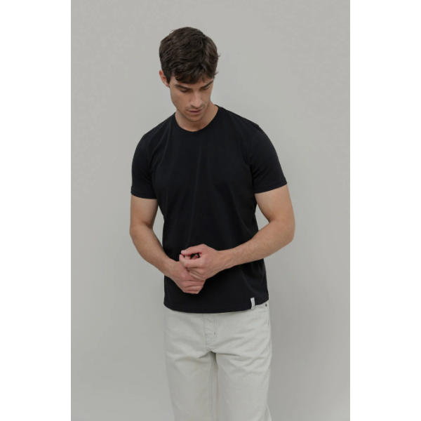 RIFO - T Shirt en coton Elio - Noir