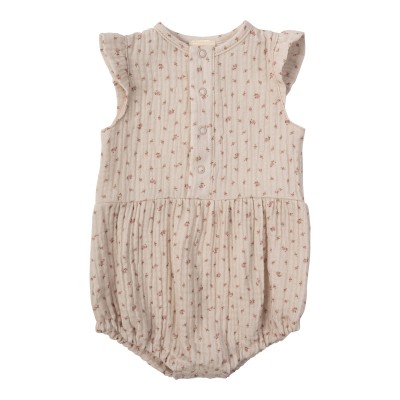 WOOLY ORGANIC - Barboteuse en mousseline - Pink Flowers