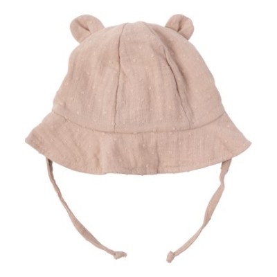 WOOLY ORGANIC - Chapeau en mousseline avec oreilles - Rose