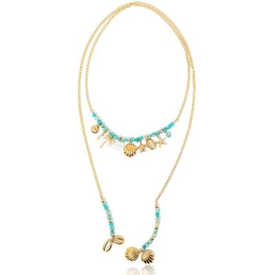 MADAMIRMA Collier Cravate Aqua