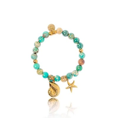 MADAMIRMA Bracelet Extensible Aqua.