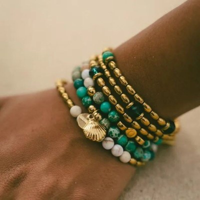 MADAMIRMA Bracelet Spirale Aqua.