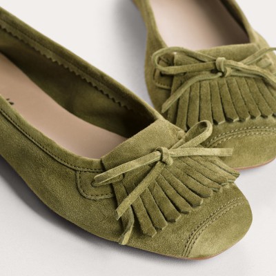 REQINS - Ballerines Hindi - Vert Mousse