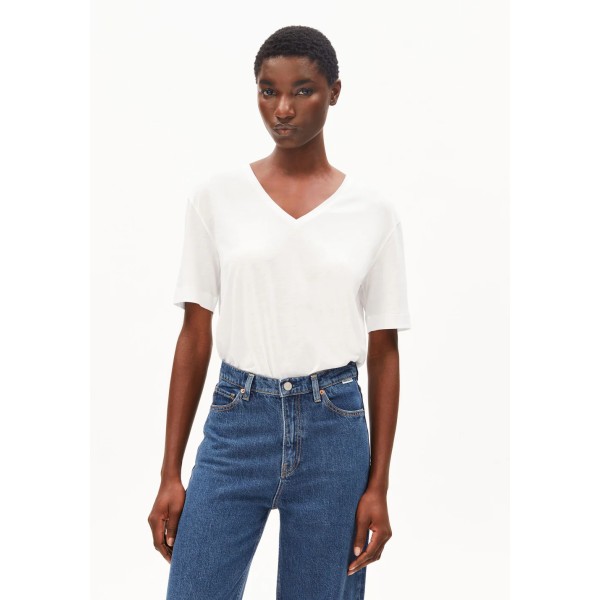 ARMEDANGELS - T Shirt Col V - White