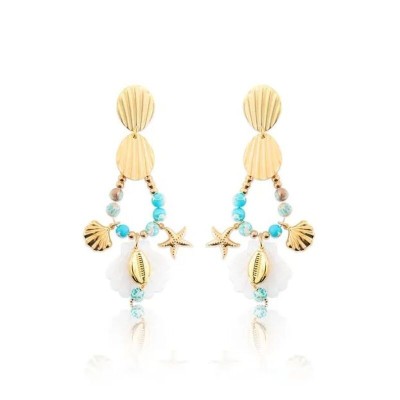 MADAMIRMA Boucles d’oreilles Poussoir Calypso.