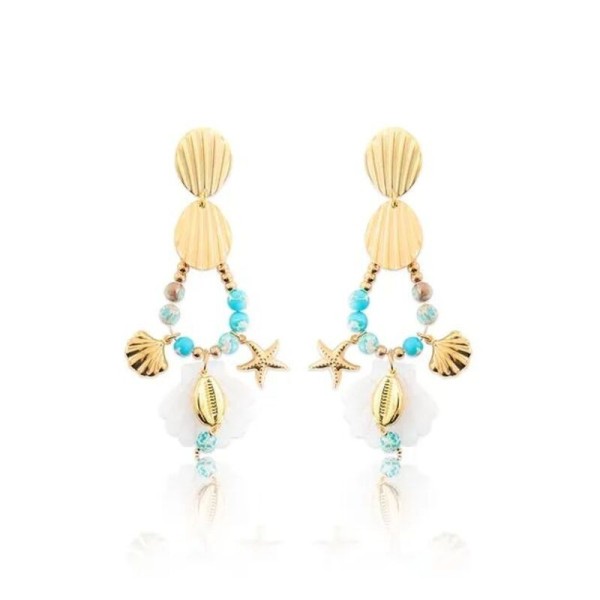 MADAMIRMA Boucles d’oreilles Poussoir Calypso.