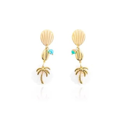 MADAMIRMA Boucles d’oreilles Poussoir Calypso.