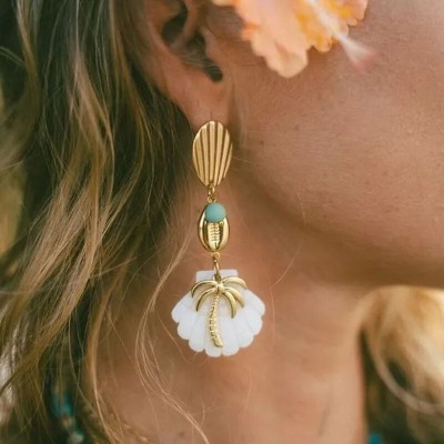 MADAMIRMA Boucles d’oreilles Poussoir Calypso.