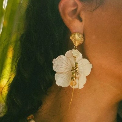 MADAMIRMA Boucles d’oreilles Poussoir Gaya.