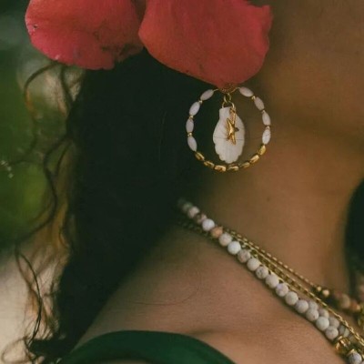 MADAMIRMA Boucles d’oreilles Poussoir Gaya.