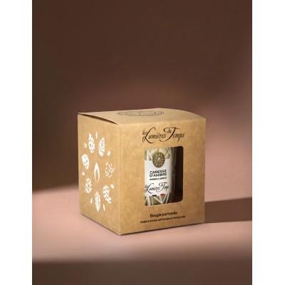 LES LUMIERES DU TEMPS Bougie 180 gr Caresse d’ambre.