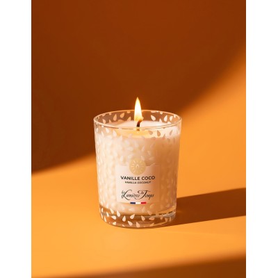 LES LUMIERES DU TEMPS Bougie 180 gr Vanille Coco.