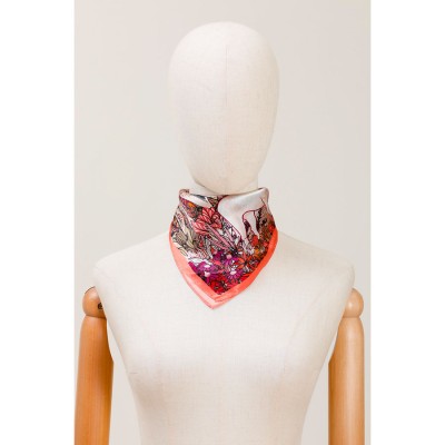 MAISON FANLI - Carré de Soie Paris Sauvage - Rose