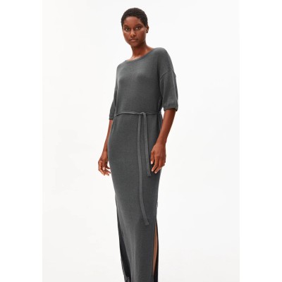 ARMEDANGELS - Robe Maxi en Maille Lin - Space Steel