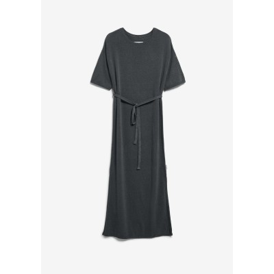 ARMEDANGELS - Robe Maxi en Maille Lin - Space Steel