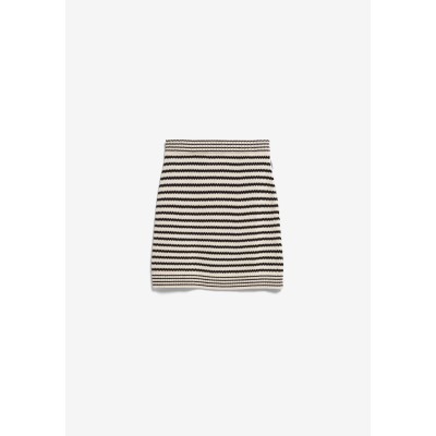 ARMEDANGELS - Mini Jupe en Maille rayée - Undyed Black