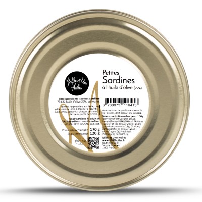 Petites Sardines 170g  - Maison 1001 Huiles
