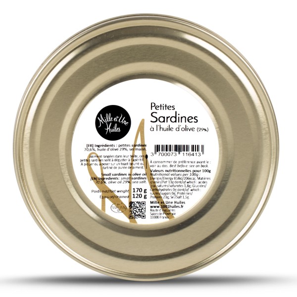 Petites Sardines 170g - Maison 1001 Huiles