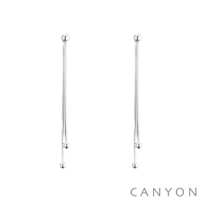 CANYON France Boucles d'oreilles Pendantes Argent.