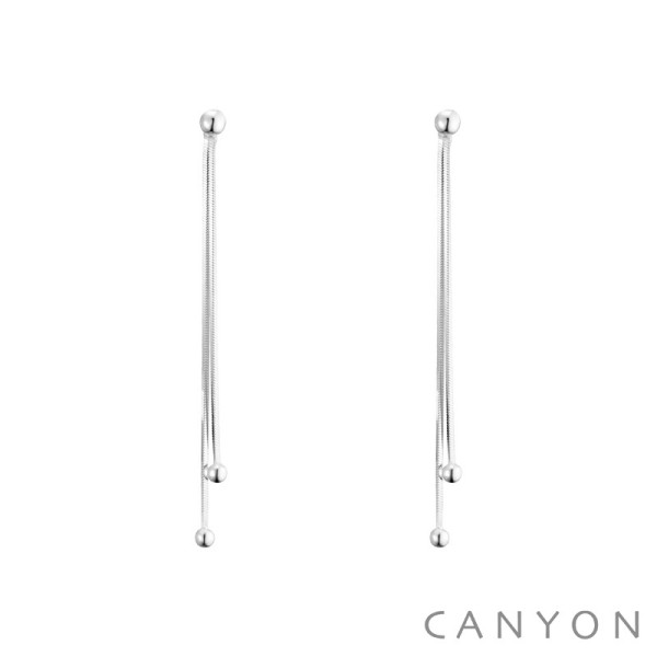 CANYON France Boucles d'oreilles Pendantes Argent.