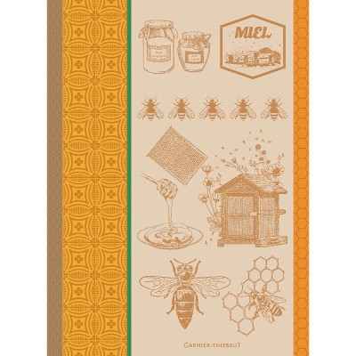 TORCHON GARNIER THIEBAUT MIEL ET ABEILLES TORCHON GARNIER THIEBAUT MIEL ET ABEILLES