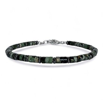 ELDEN Paris Bracelet Acier & Rhyolite.