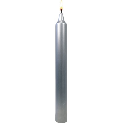 Bougie couleur argent