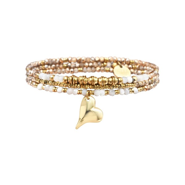 BELLE MAIS PAS QUE Bracelet Janna Signature Coeur