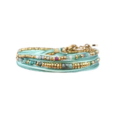 BELLE MAIS PAS QUE Bracelet Rim Signature Turquoise.