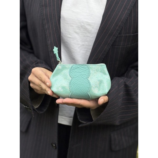 LA CARTABLIERE Trousse Athéna Pailleté Menthe.