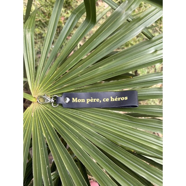 LA CARTABLIERE Porte-Clés Message Mon Père ce Héros Noir.