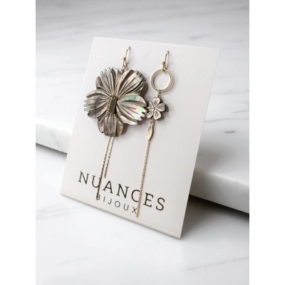 NUANCES Bijoux Boucles d’oreilles Désirée Nacre.