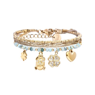 BELLE MAIS PAS QUE Bracelet Mila Emeraude.