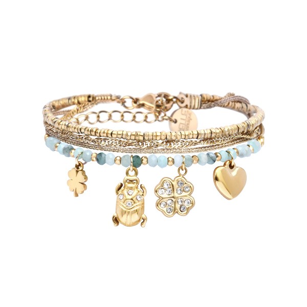 BELLE MAIS PAS QUE Bracelet Mila Emeraude.