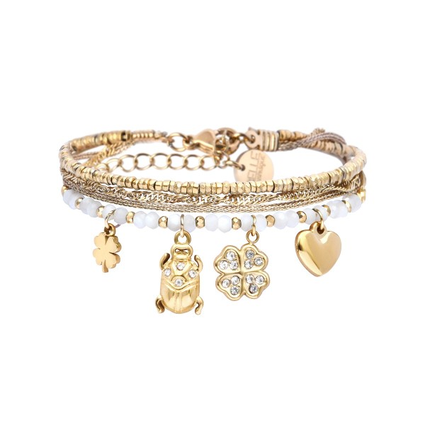 BELLE MAIS PAS QUE Bracelet Mila Nacre.