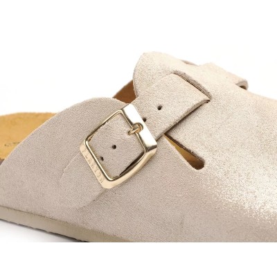 PLAKTON - Mules Blogg - Beige pailleté
